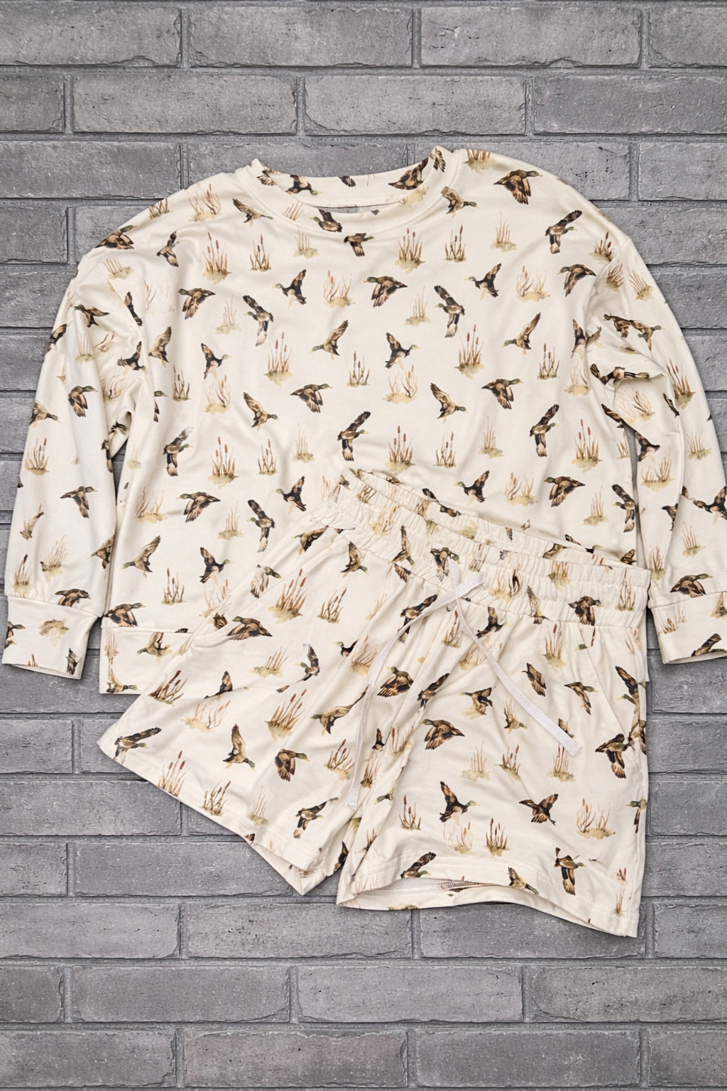 DUCK BAMBOO SWEATSHIRT SET- WOMEN'S