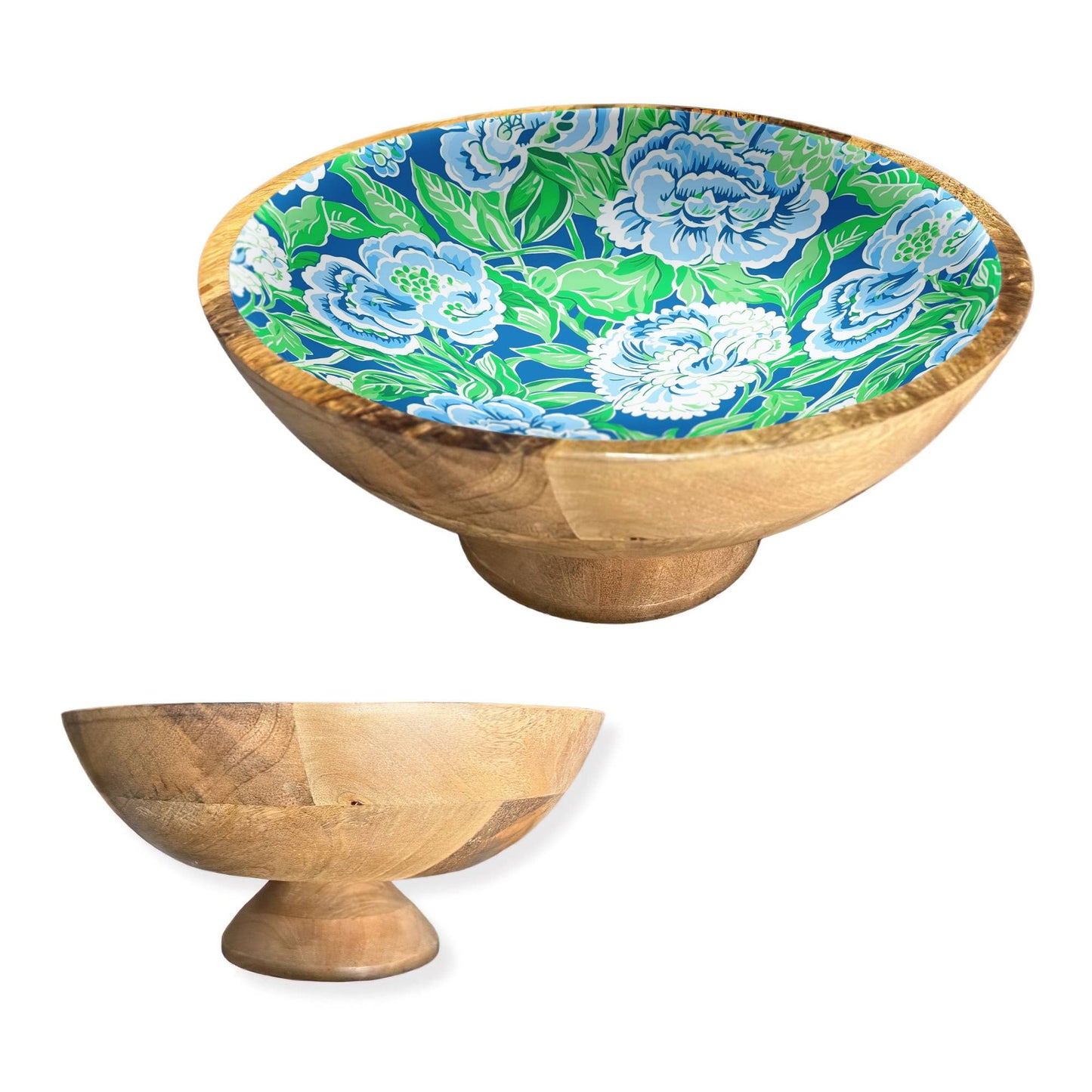 Wood Pedestal Bowl