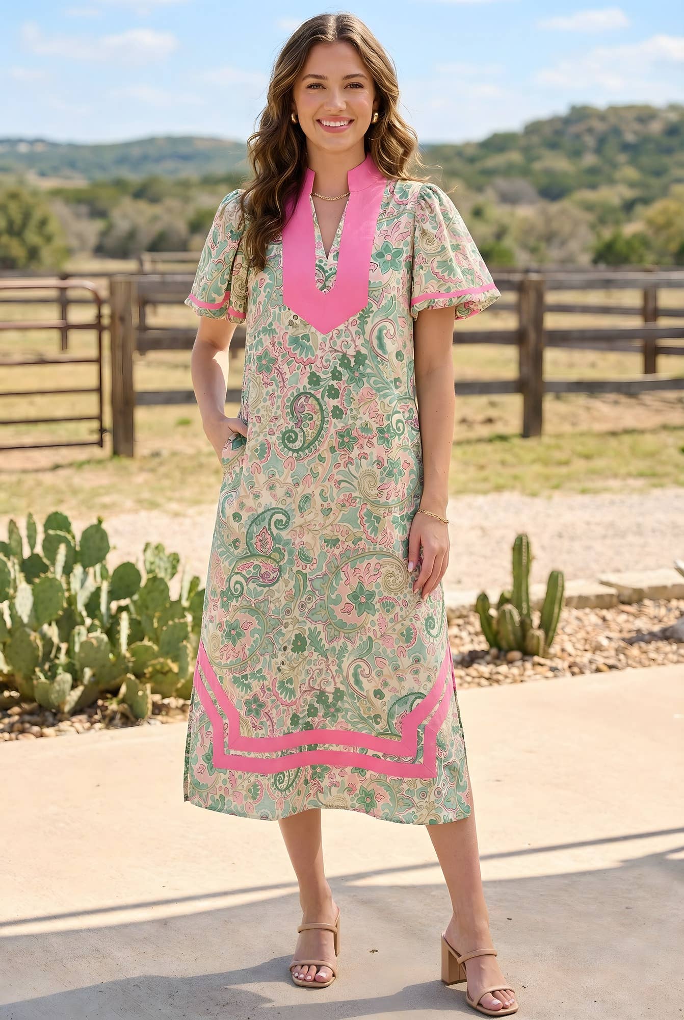 BEESON RIVER FLORAL TUNIC DRESS