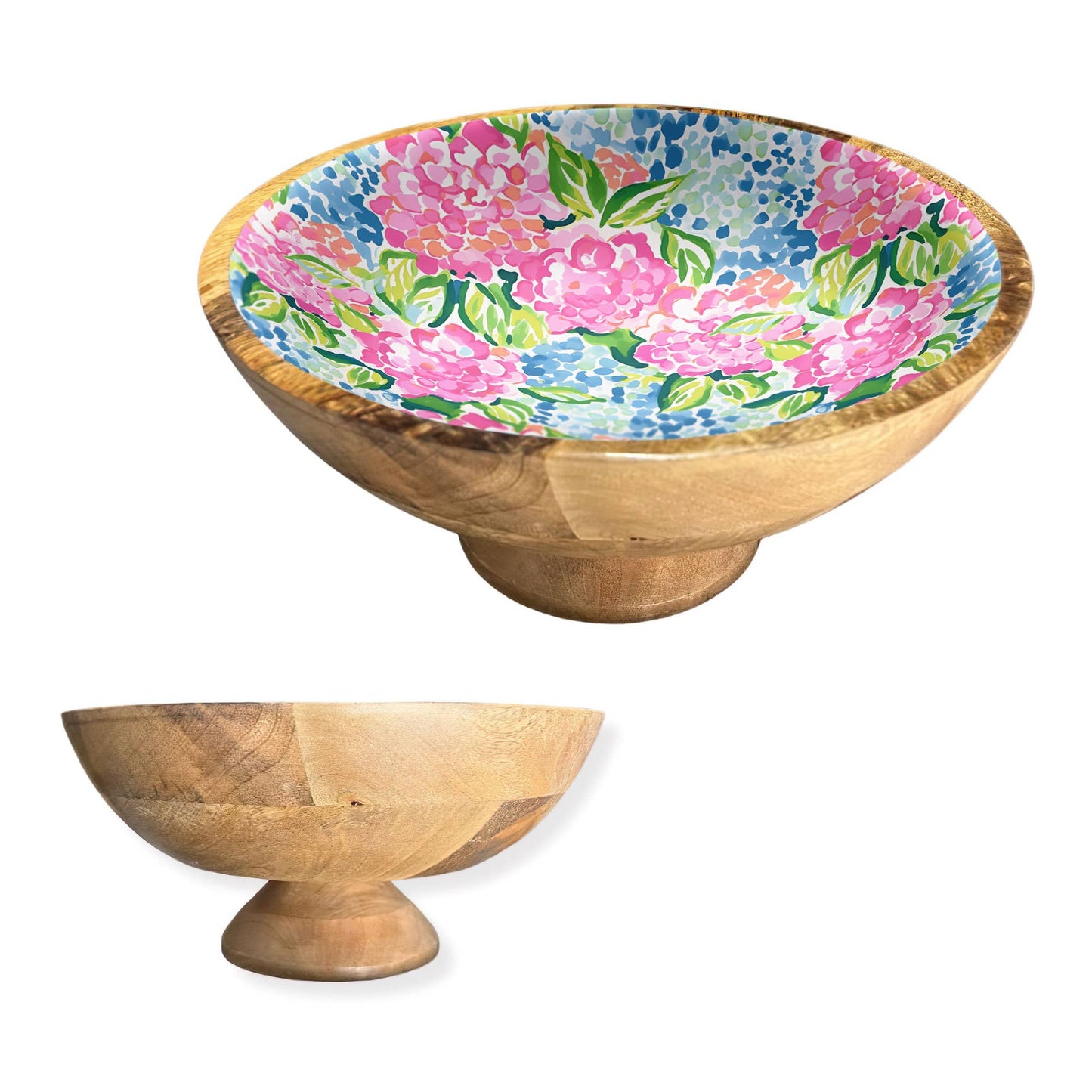 Wood Pedestal Bowl