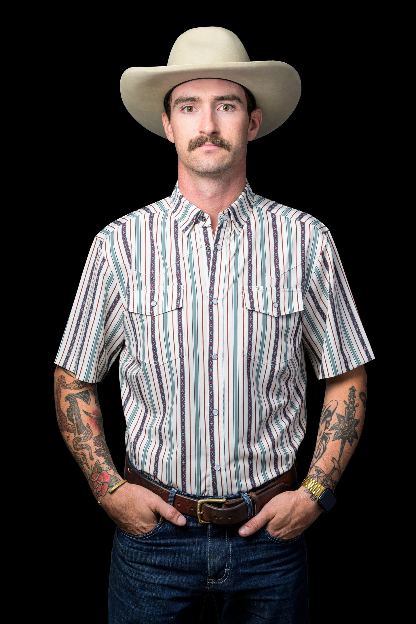 ED SHORT SLEEVE SNAP-GREEN